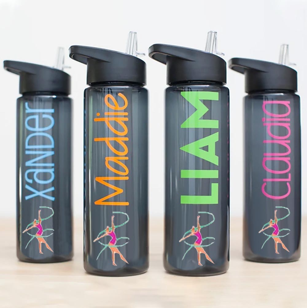 Gymnastics Water Bottle with Name