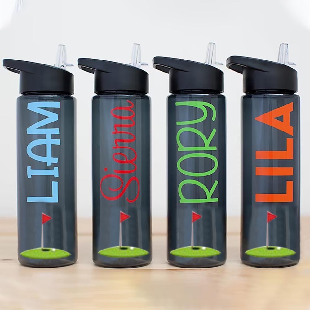 Golf Water Bottle with Name