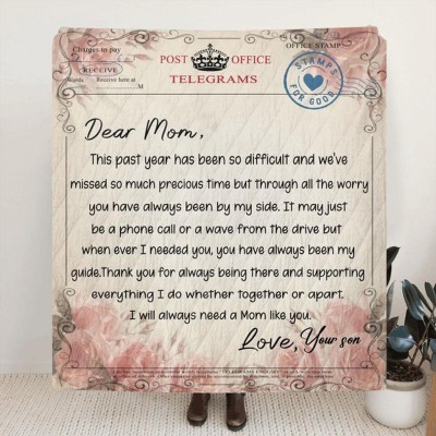 Personalized Love Letter Blanket Fall Gift Christmas Gift
