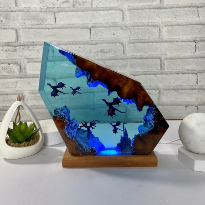 HOT SALE❗❗(40% OFF)Fire Dragon and Ice Dragon Resin Night Light