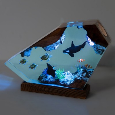 HOT SALE❗❗(40% OFF)Killer whales and Turtle Resin Night Light Christmas Gift
