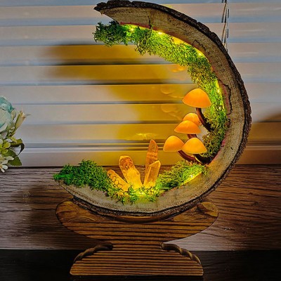 Handmade Whimsical Forest Mushroom  Lamp Christmas Gift Birthday Gifts 